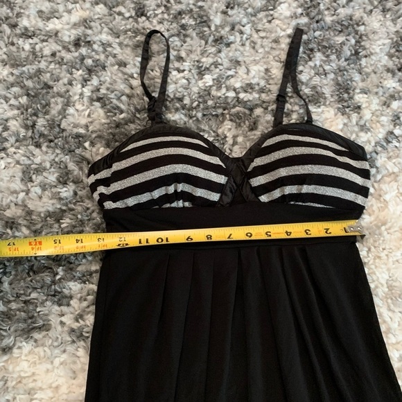 Guess Jeans Black and Silver Spaghetti strap dress Size Small - Picture 14 of 17